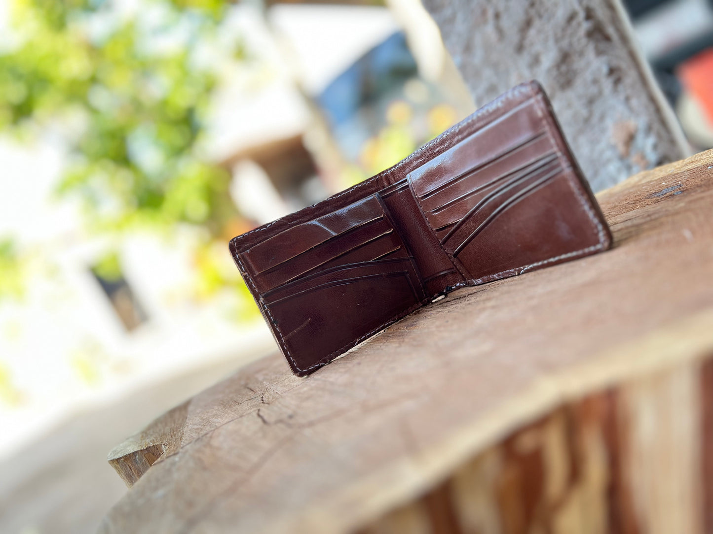 Brown Tooled Mens Wallet - Cartera Cincelada para Hombre